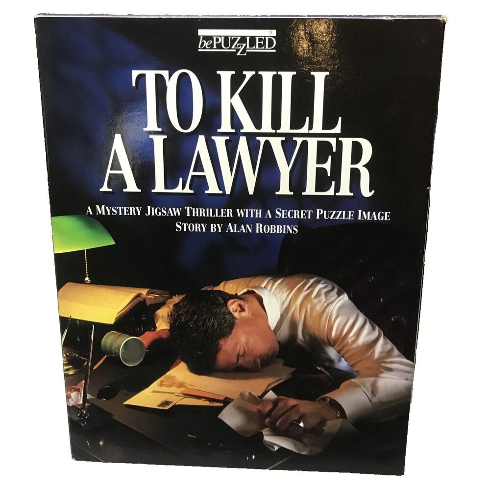 TO KILL A LAWYER MYSTERY STORY PUZZLE ALAN ROBBINS BEPUZZLED 500 PIECES 1993